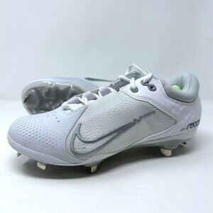 Nike Hyperdiamond 4 Elite Softball Cleats Wolf Grey Women's 5 CZ5917-004